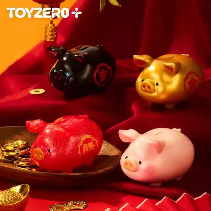 LuLu The Piggy Lucky Fortune Piggy Series Figures, Blind Bag - toptoylands