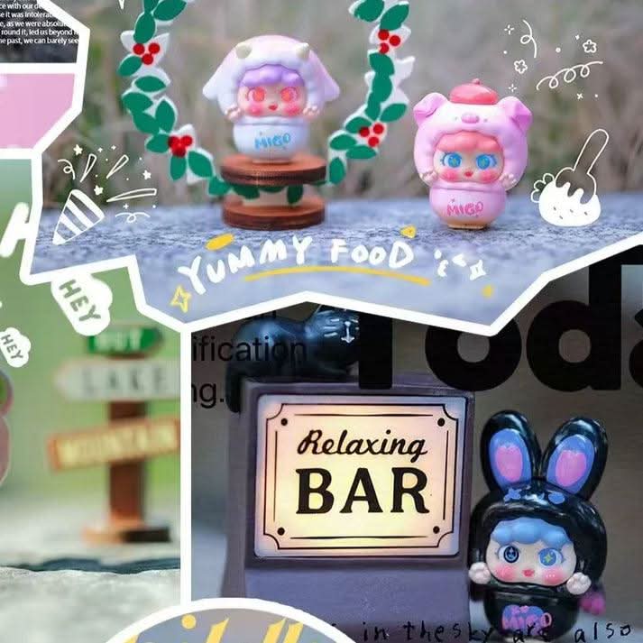 Migo Mischievous Cute Mini Series Figures, Blind Box - toptoylands