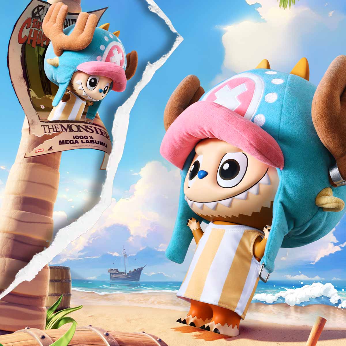 Mega Labubu 400% Tony Tony Chopper - toptoylands
