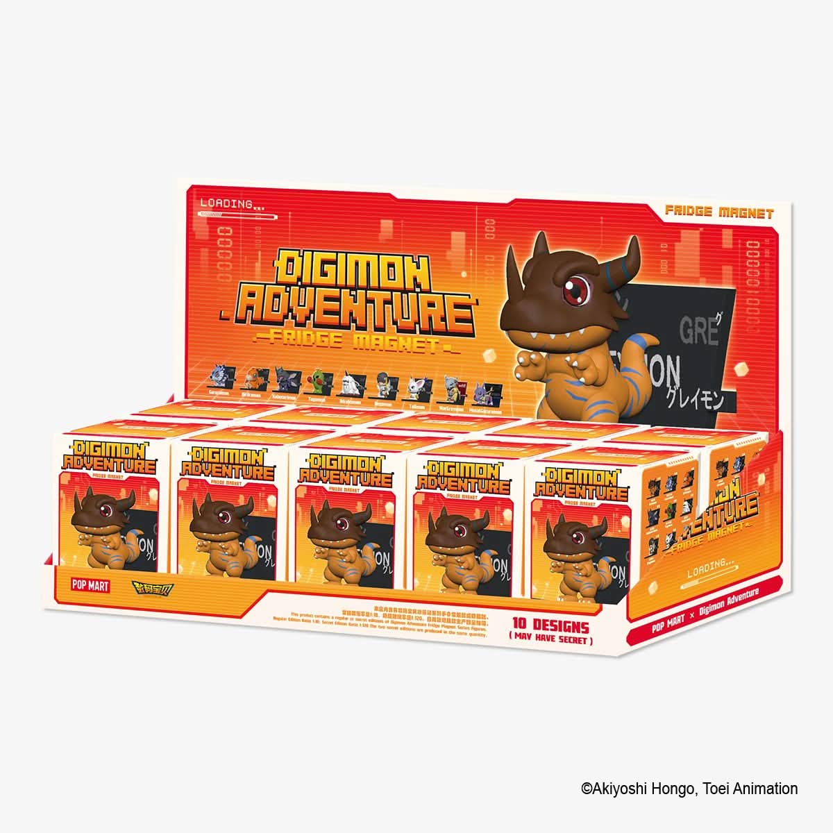 Digimon Adventure Fridge Magnet Series Figures Blindbox - toptoylands