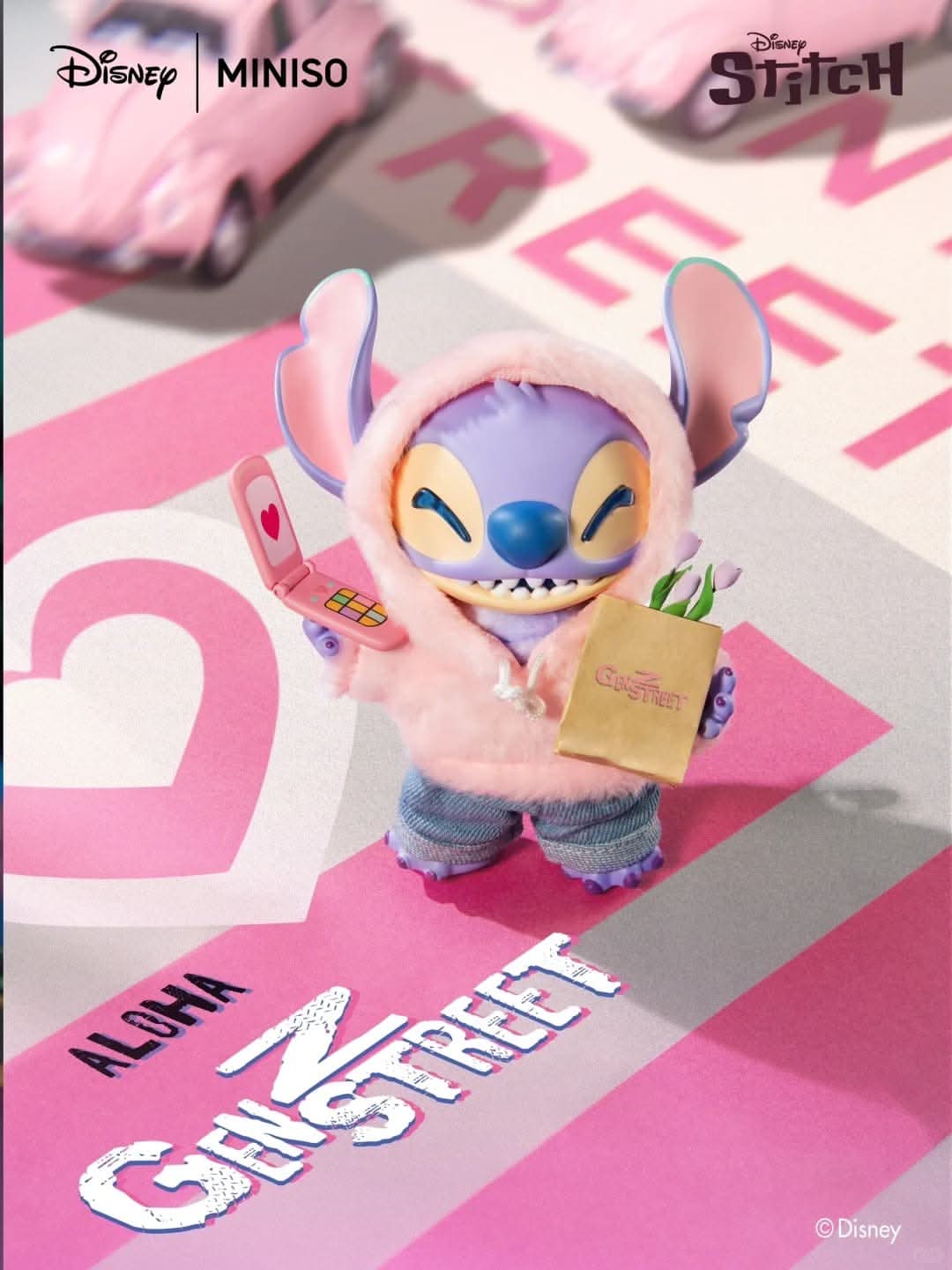 STITCH GenZ Street Blind Box – Disney x MINISO Plush Pendan - toptoylands