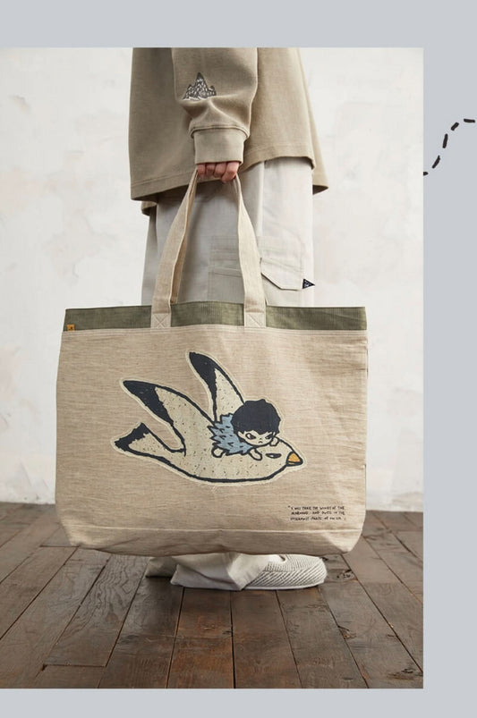 Hirono Living Wild Road Traceler Series Tote bag - toptoylands