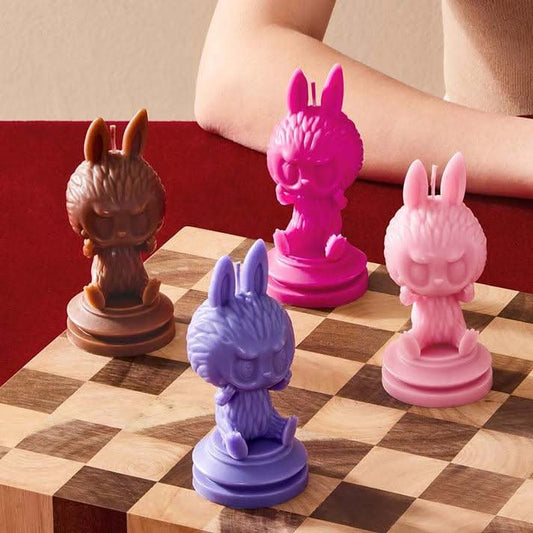 THE MONSTERS Labubu Let's Checkmate Series Scented Candles, Blind Box - toptoylands