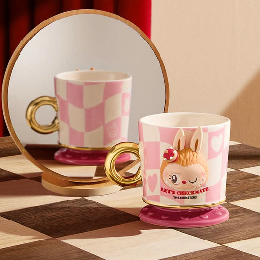 The Monsters Labubu Let's Checkmate Series Mug - toptoylands
