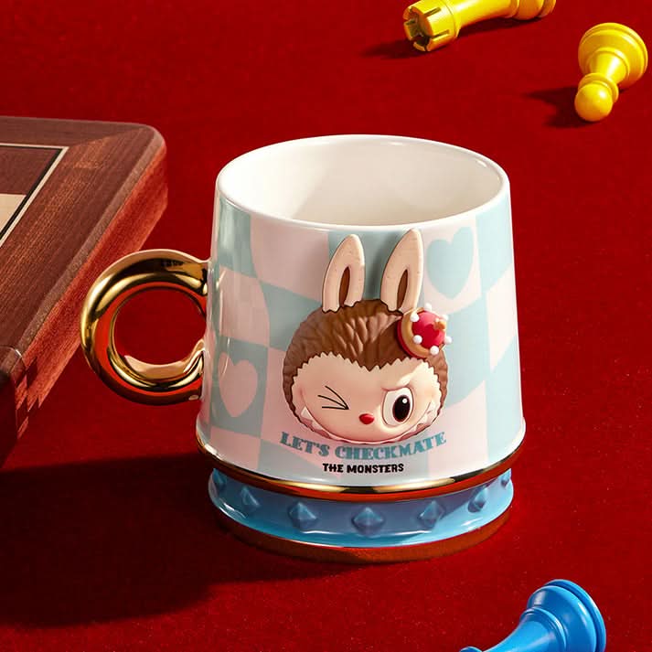 The Monsters Labubu Let's Checkmate Series Mug - toptoylands