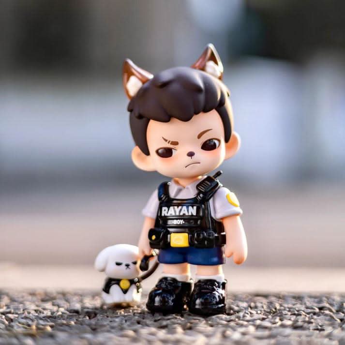 Rayan Wolf Warriors PVC Figure, Hanging Card - toptoylands