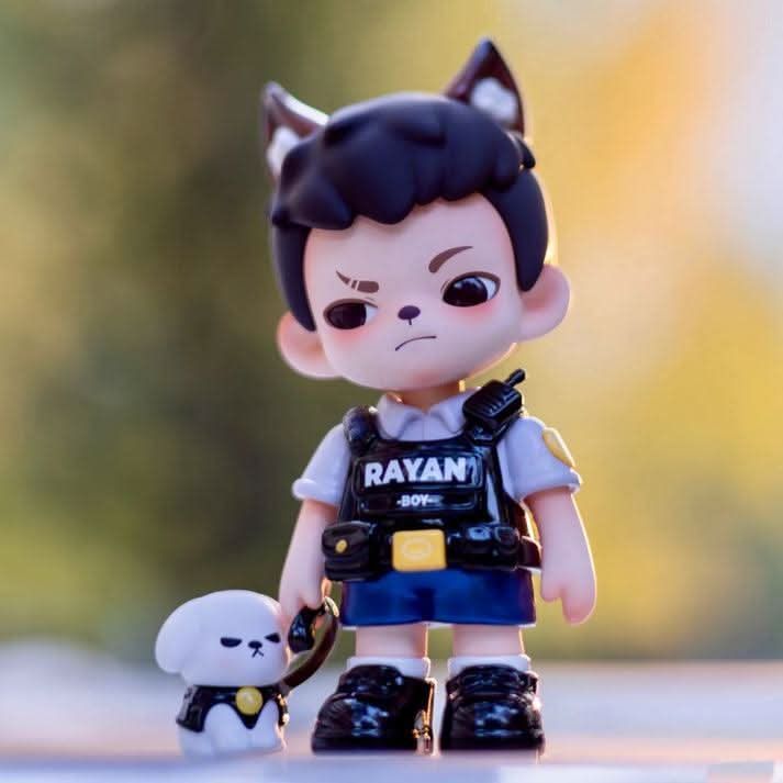 Rayan Wolf Warriors PVC Figure, Hanging Card - toptoylands