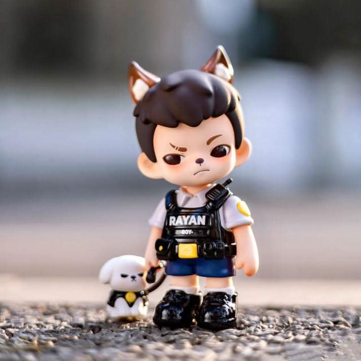 Rayan Wolf Warriors PVC Figure, Hanging Card - toptoylands