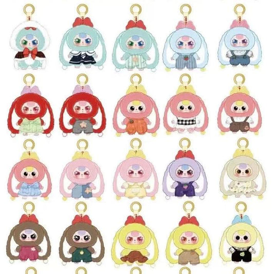 Baby Three Macaron Cute Bunny Series 2 Plush Dolls, Blind Box - toptoylands