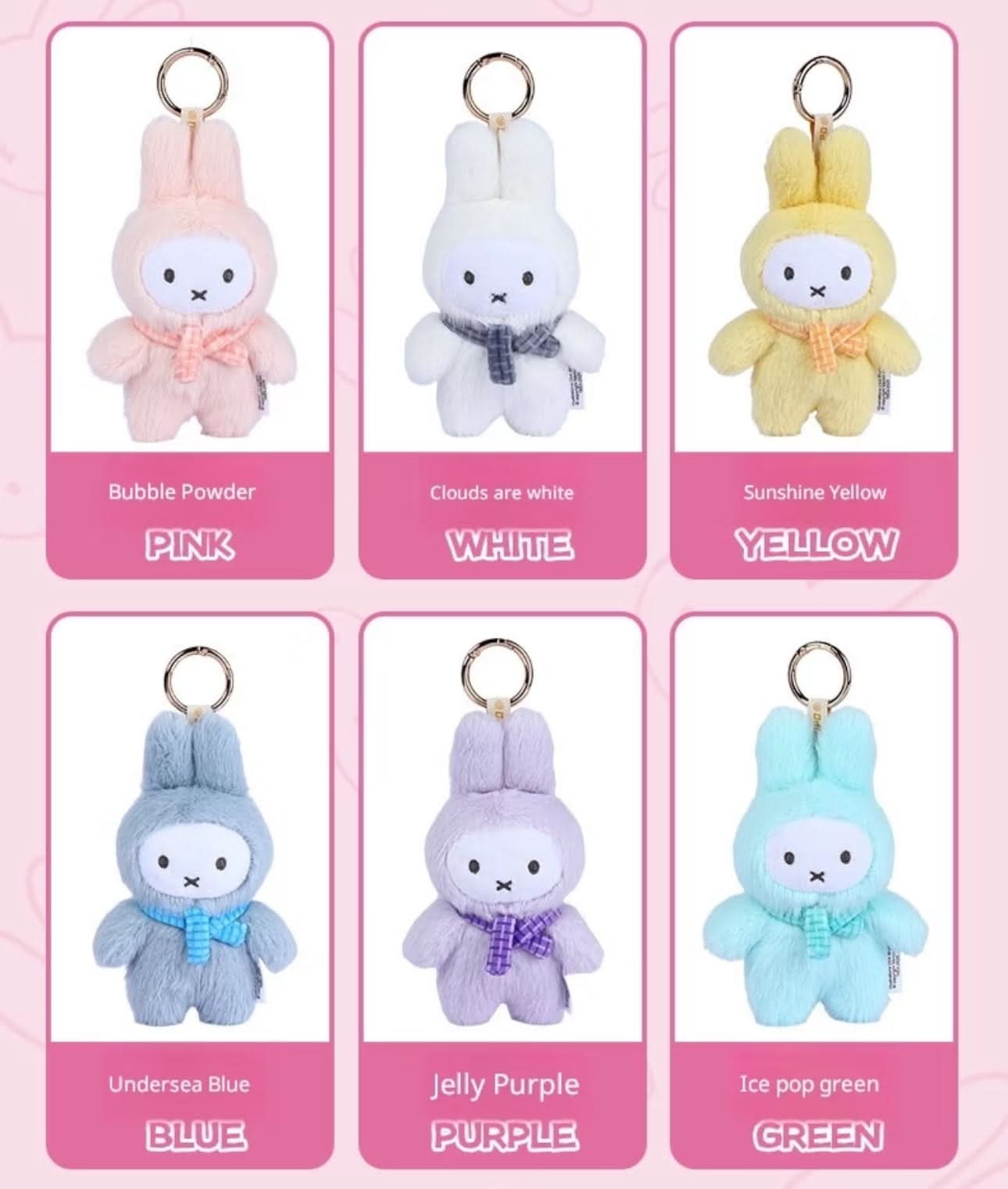 VIPO x Miffy Macaron Series Plush Blind Box 2.0 - toptoylands