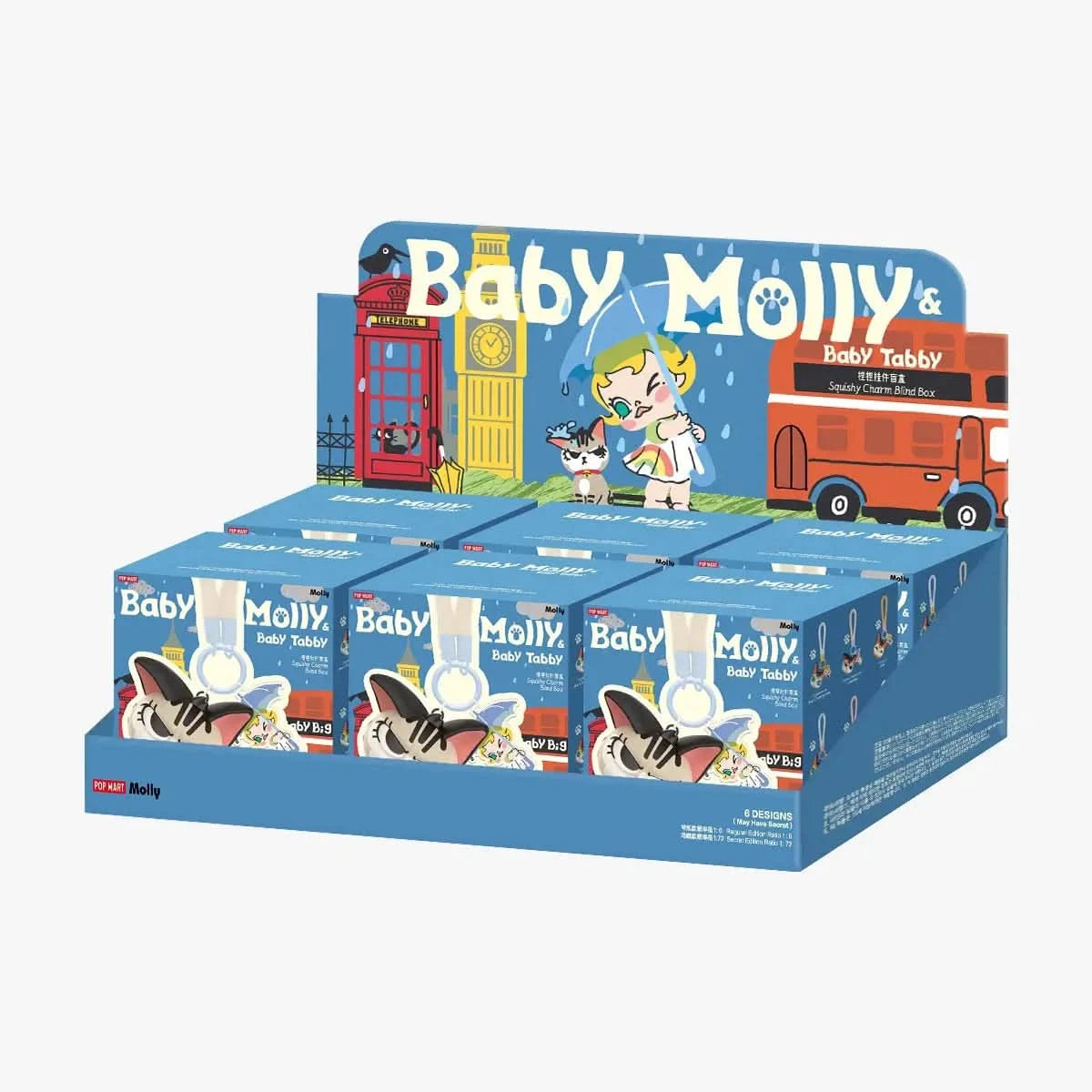 Baby Molly & Baby Tabby Series-Pinch Pendant Blind Box - toptoylands