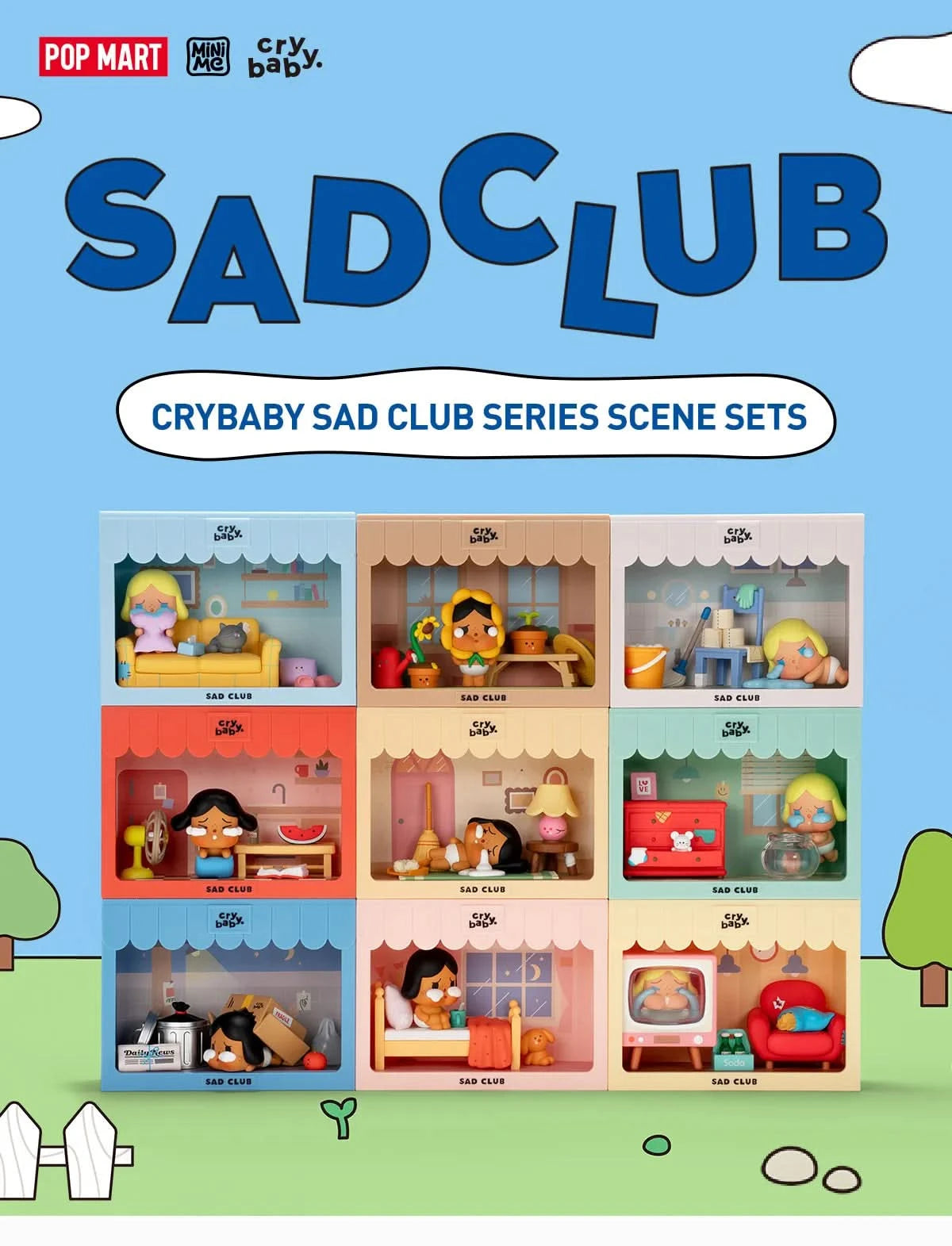 CRYBABY Sad Club Series Scene Sets Blindbox