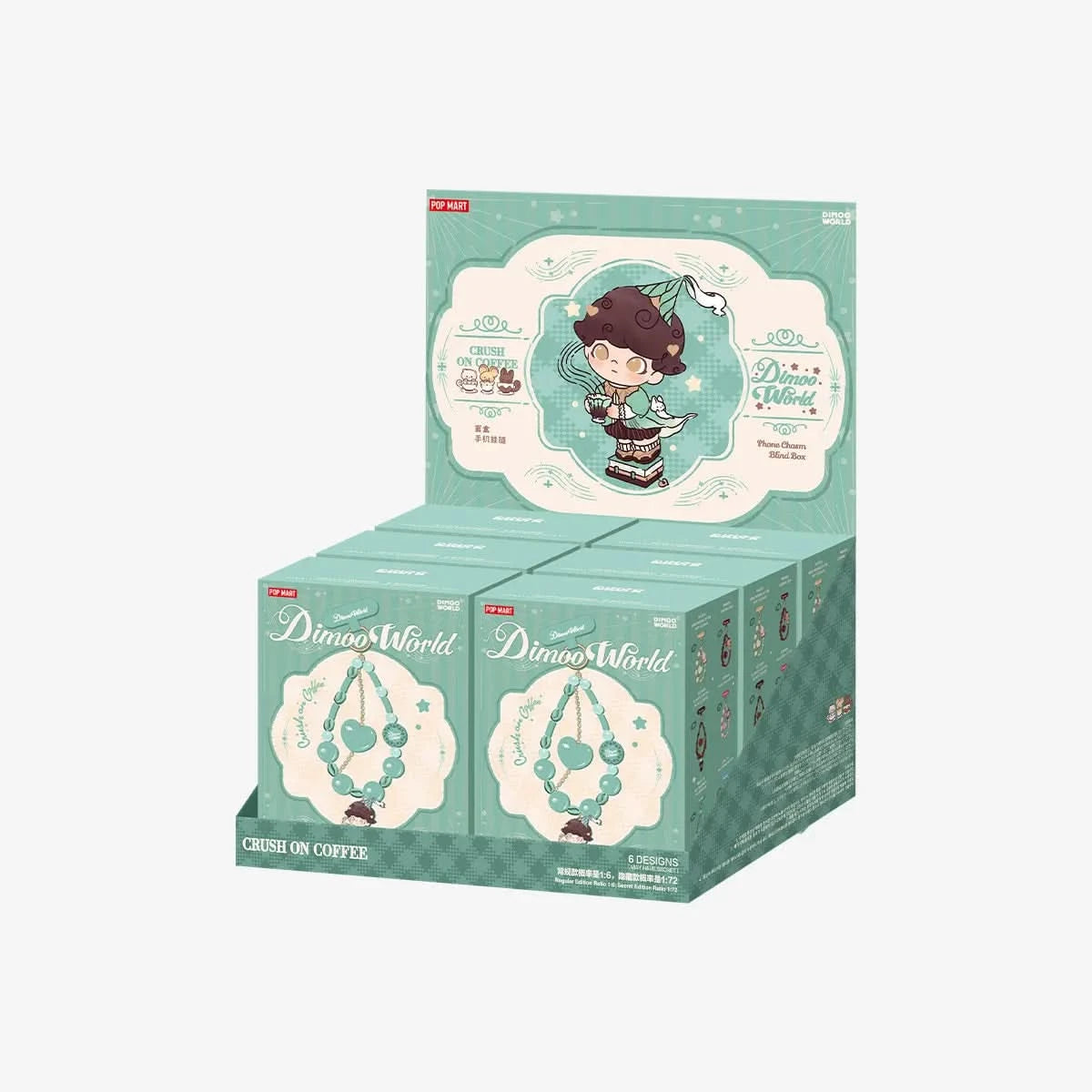 DIMOO Crush on Coffee Series-Colgante para Teléfono Caja Ciega