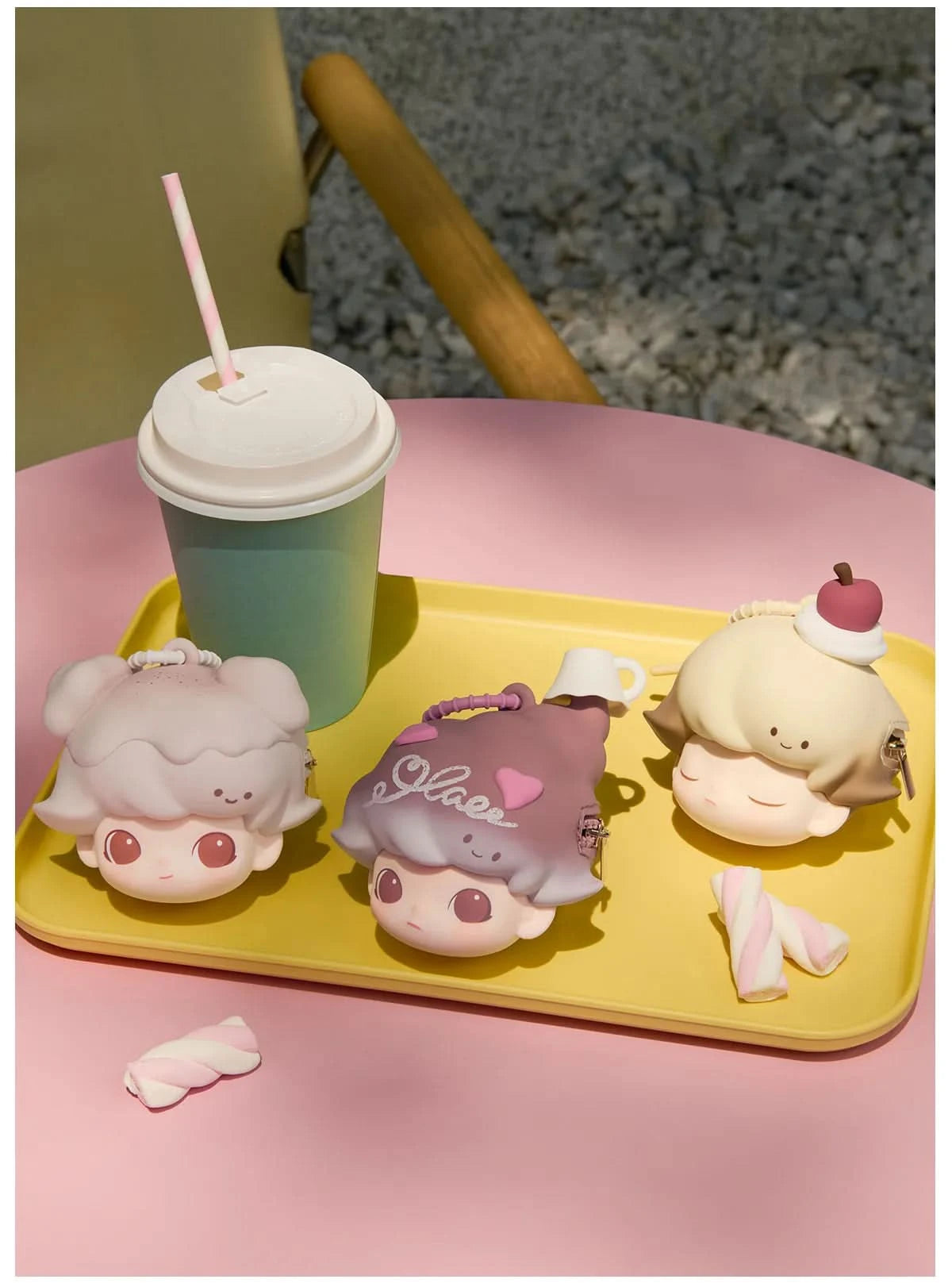 DIMOO Crush on Coffee Series-Funda para Auriculares Caja Ciega