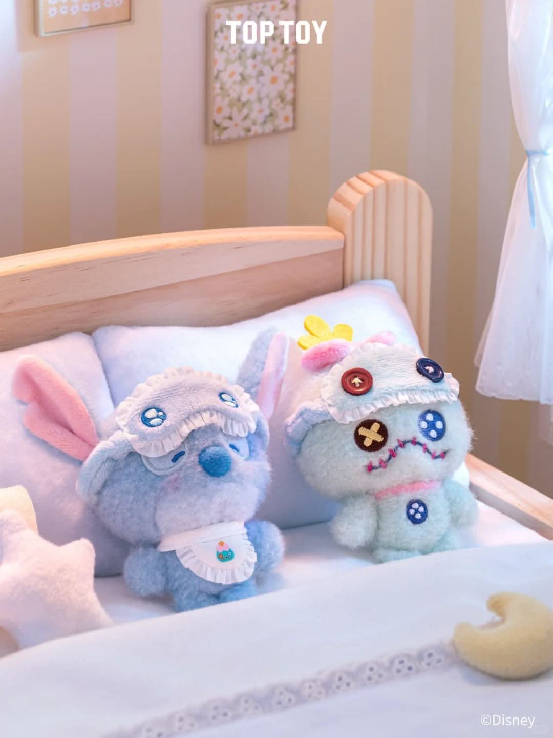 DISNEY Squinting Pajama Series Plush Blind Box - Plush Pendant - toptoylands