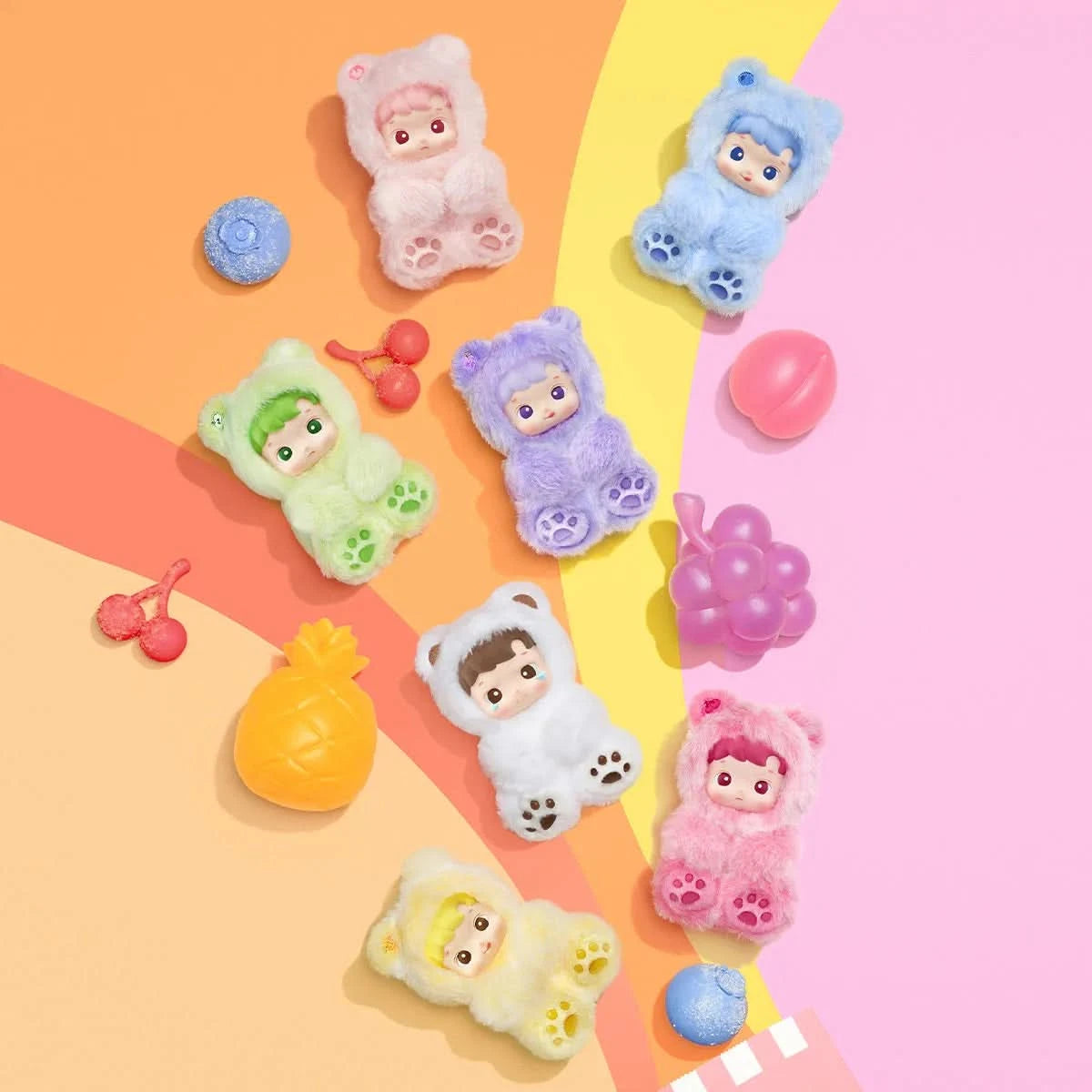 HACIPUPU Gummy Bear Series-Vinyl Plush Pendant Blind Box - toptoylands