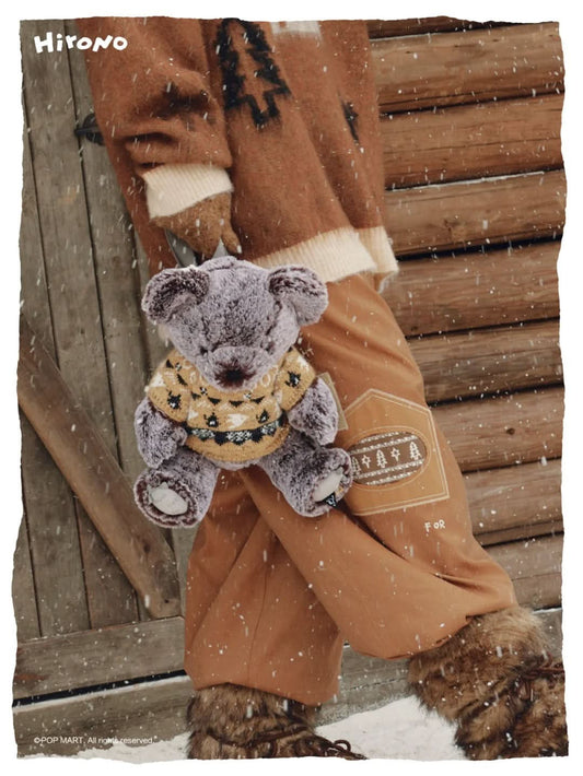 Hirono Snow Bear plush Backpack China Shanghai Limited Edition - toptoylands