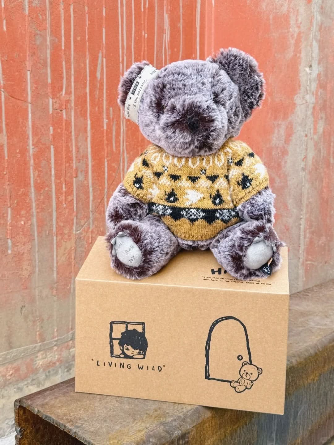 Hirono Snow Bear plush Backpack China Shanghai Limited Edition - toptoylands