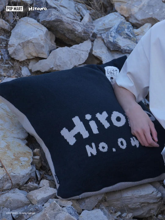 Hirono Living Wild Knitted throw pillows gray black - toptoylands