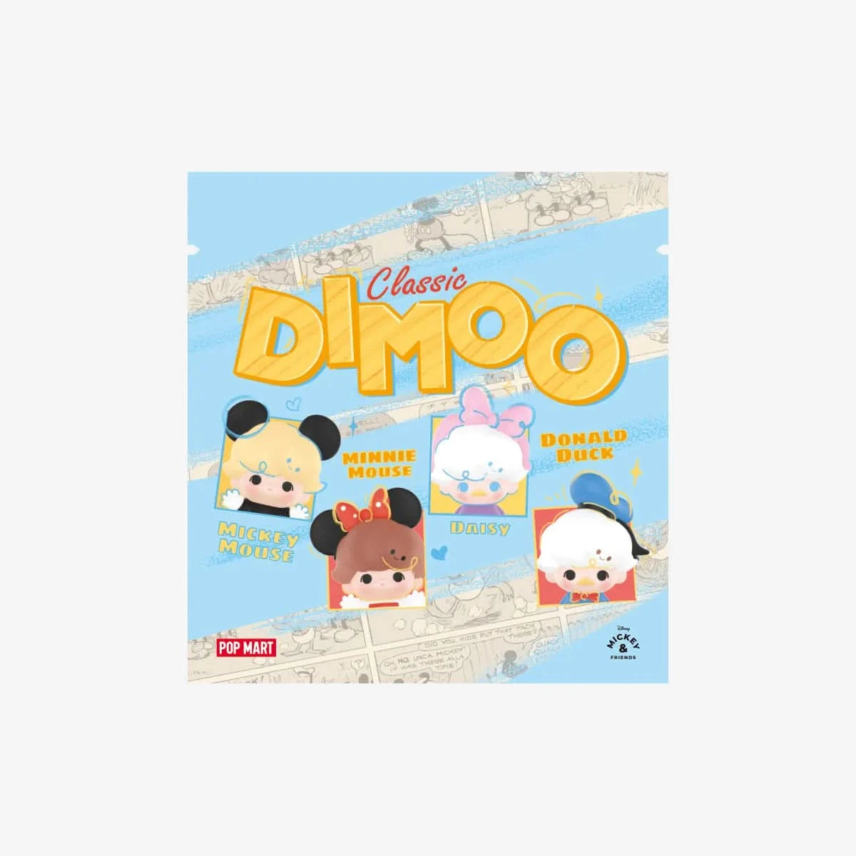 POP BEAN DIMOO WORLD x DISNEY Classic Series(3Pcs Per Pack) - toptoylands