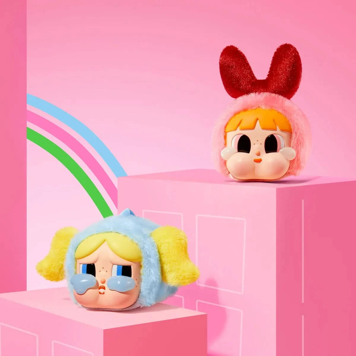 Crybaby x The Powerpuff Girls Vinyl Face Series Plush Dolls Blind Box - toptoylands