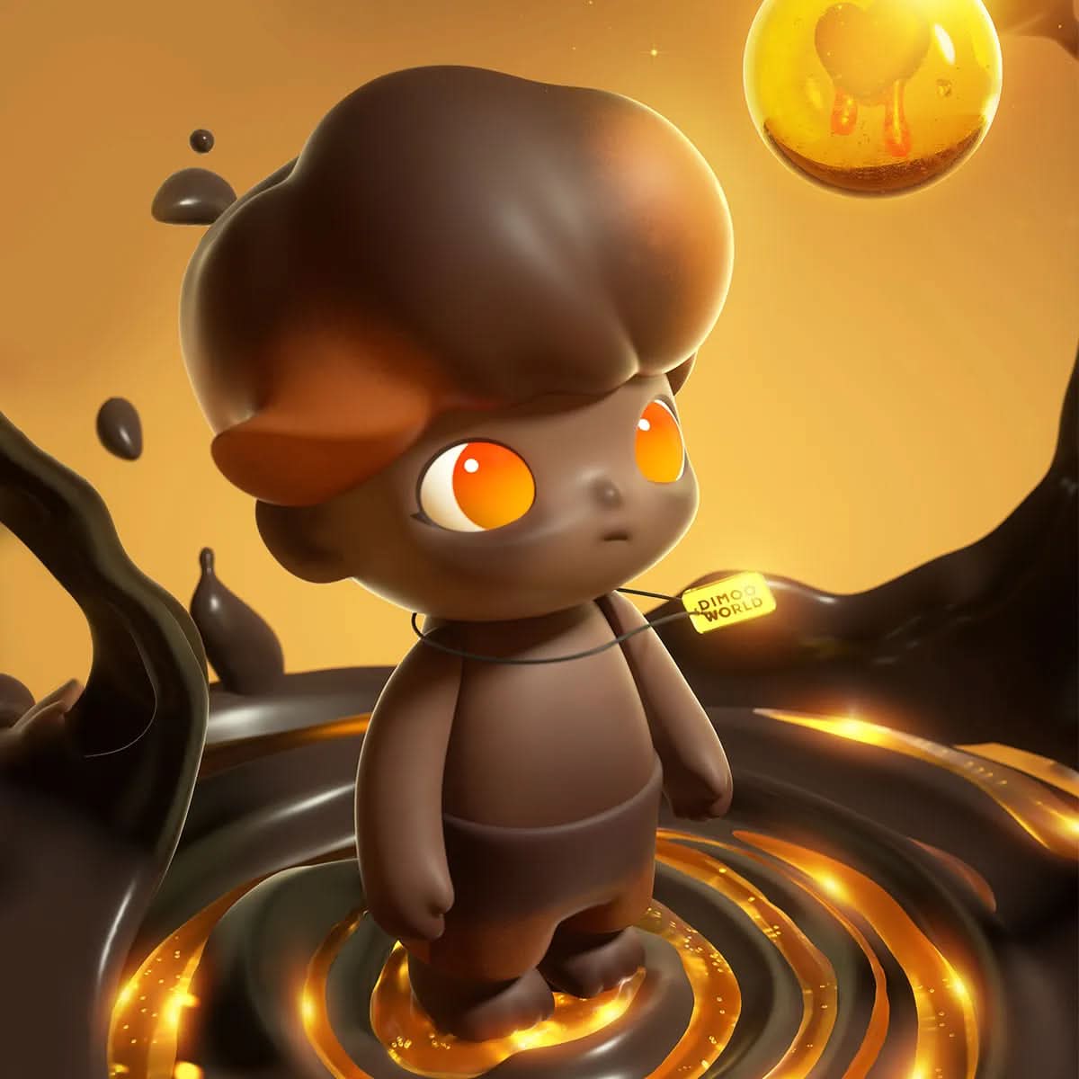 MEGA Collection 400% Just Dimoo Maple Syrup Cocoa Figure Rare Toy - toptoylands