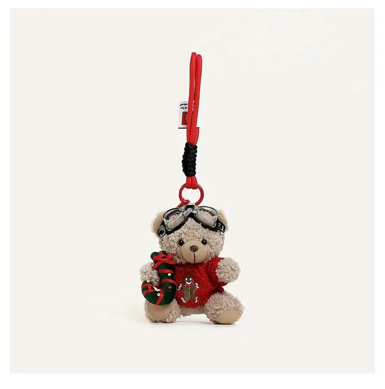 Christmas sweater bear Bag Charm - toptoylands