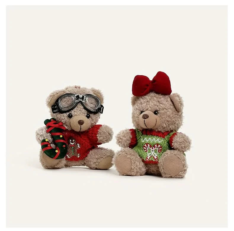Christmas sweater bear Bag Charm - toptoylands