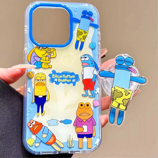 SpongeBob SquarePants Bikini Bottom Buddies Phone Case#Flat Fish - toptoylands
