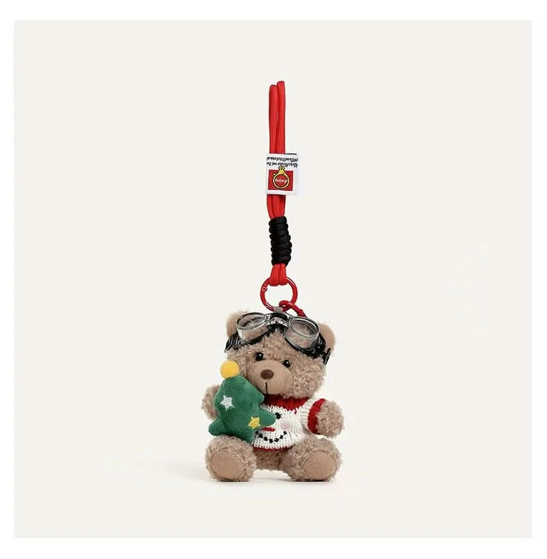 Christmas sweater bear Bag Charm - toptoylands