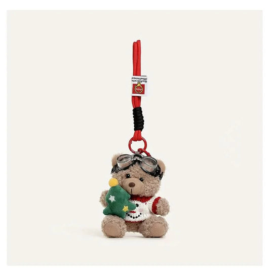 Christmas sweater bear Bag Charm - toptoylands