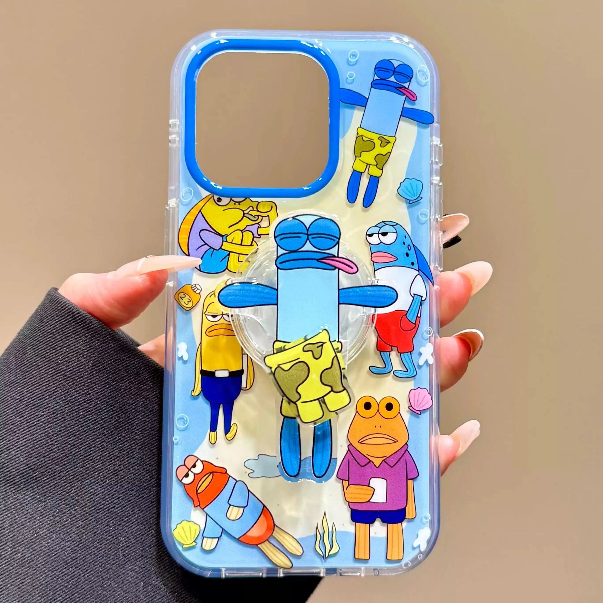 SpongeBob SquarePants Bikini Bottom Buddies Phone Case#Flat Fish - toptoylands