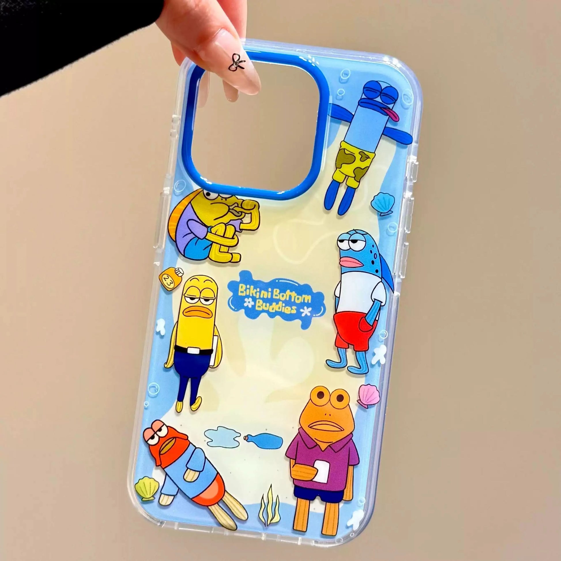 SpongeBob SquarePants Bikini Bottom Buddies Phone Case#Flat Fish - toptoylands