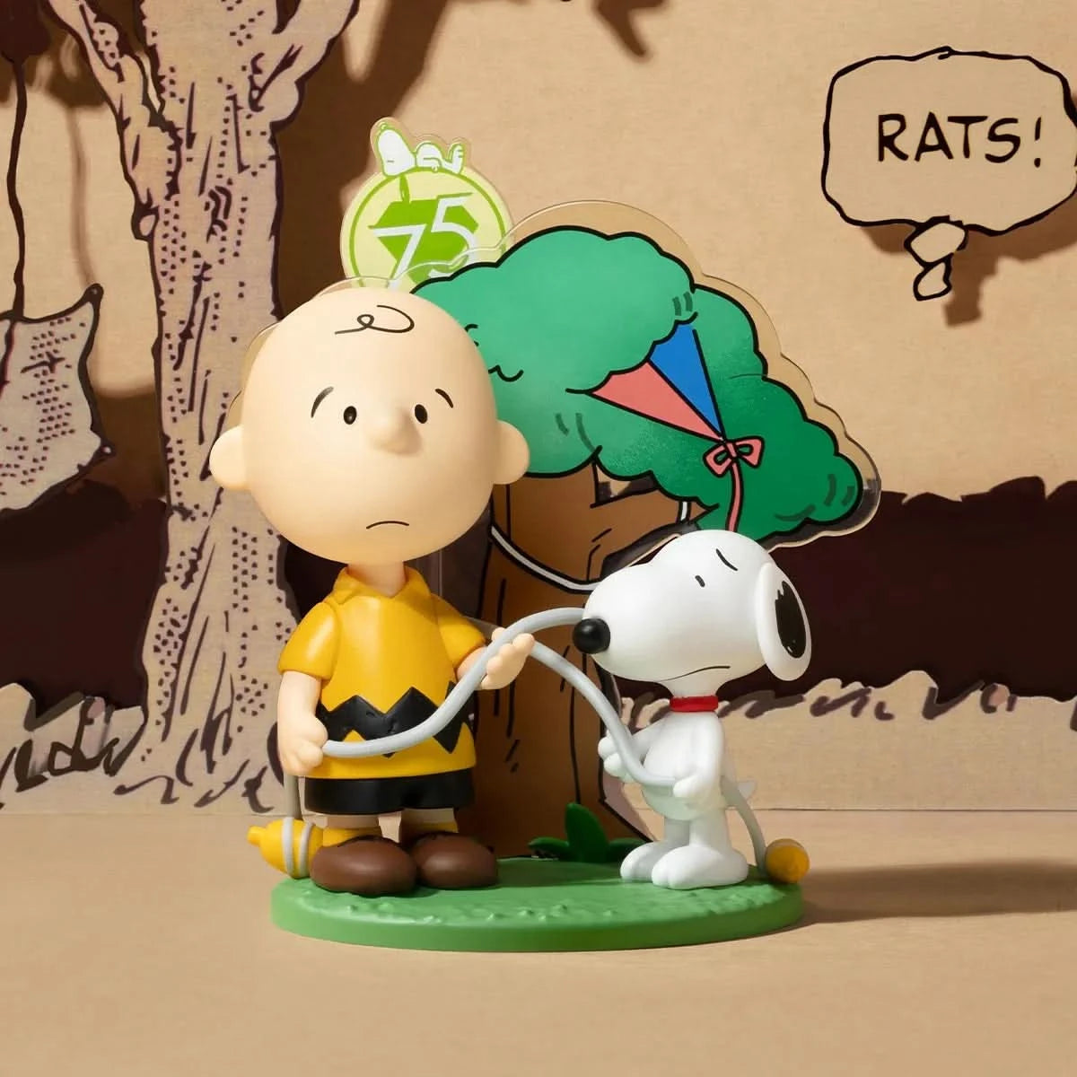 Peanuts 75th Anniversary | Snoopy Comic Life Series Figures Blindbox - toptoylands
