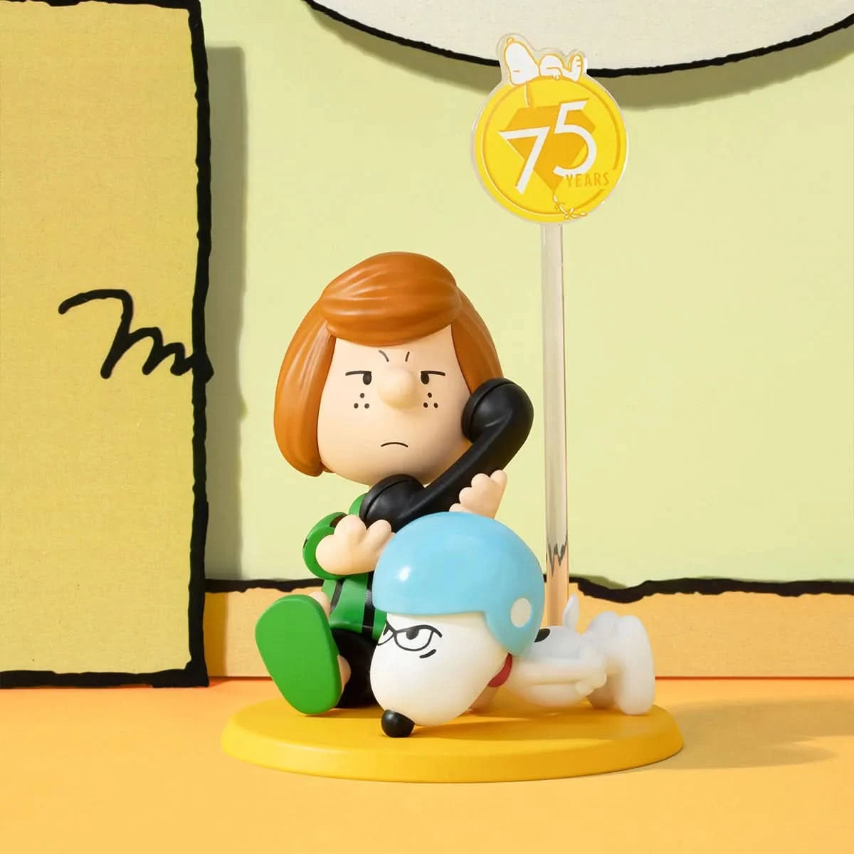 Peanuts 75th Anniversary | Snoopy Comic Life Series Figures Blindbox - toptoylands