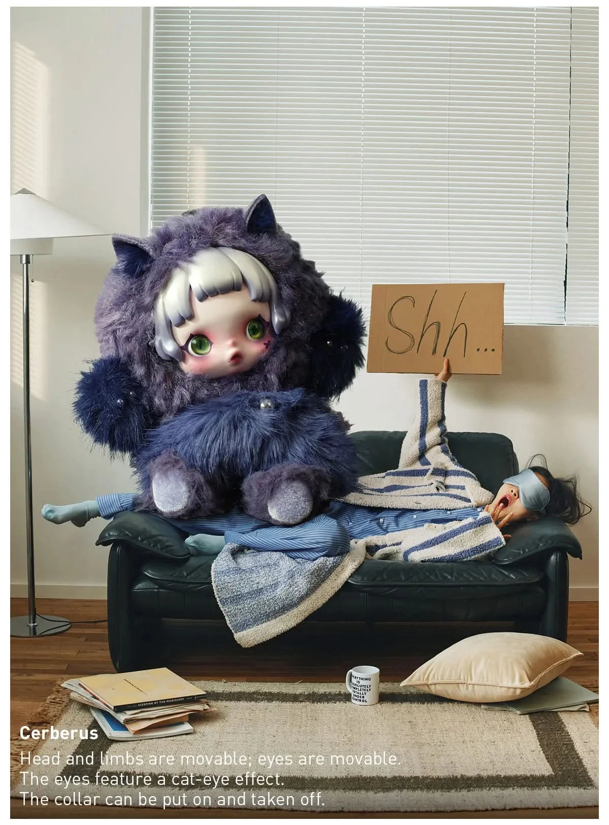 SKULLPANDA You Found Me! Series Plush Doll Pendant cerberus