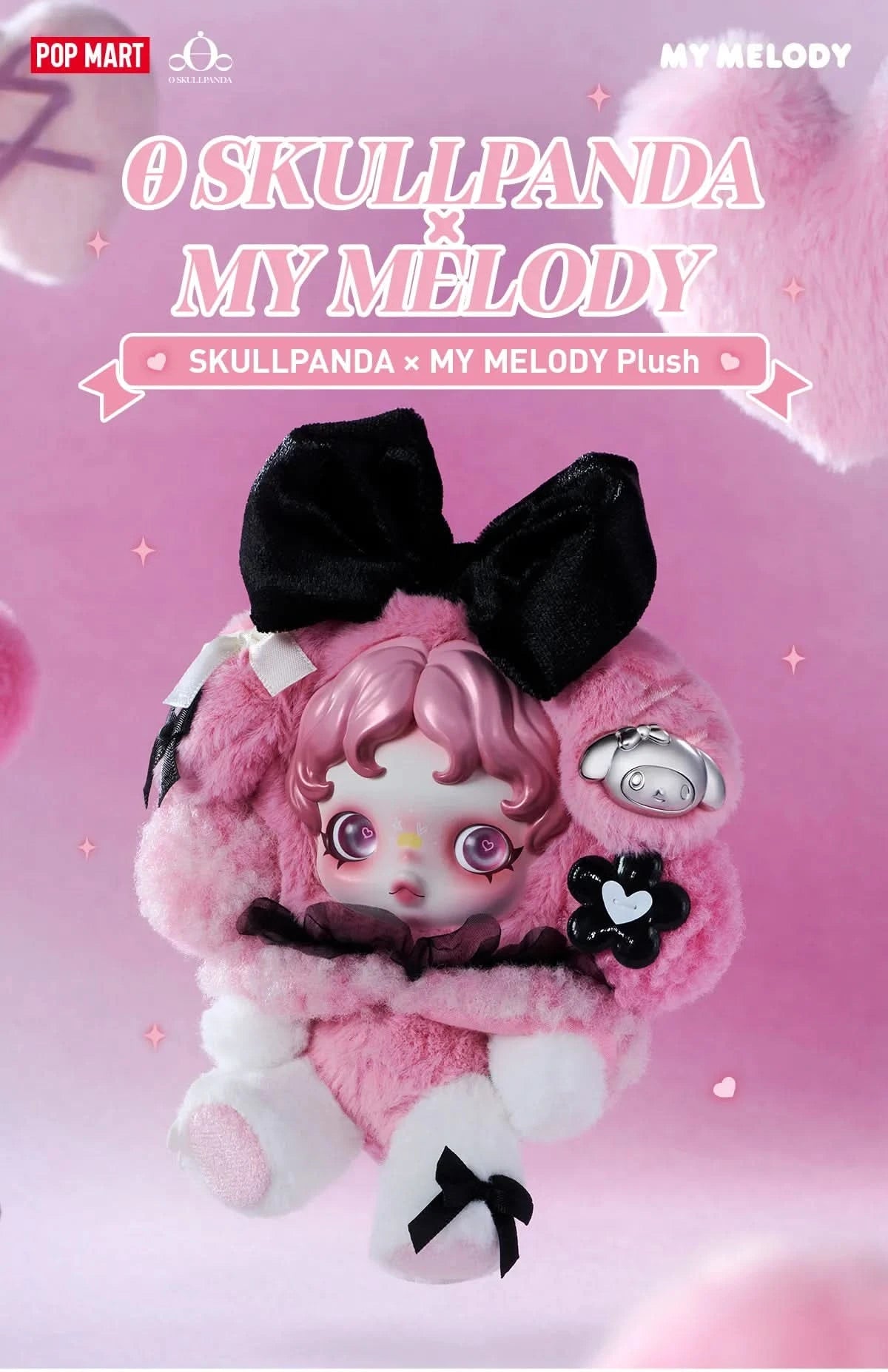 SKULLPANDA × MY MELODY Plush Toys – toptoylands