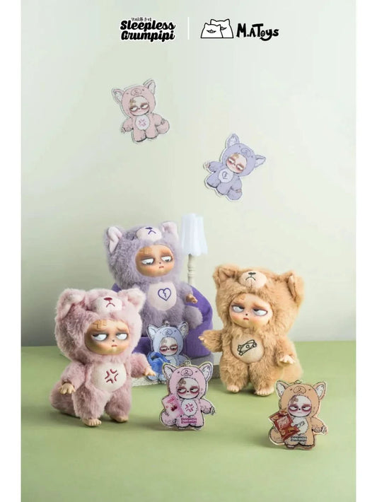 SLEEPLESS GRUMPIPI Plush Blind Box Keychain - toptoylands