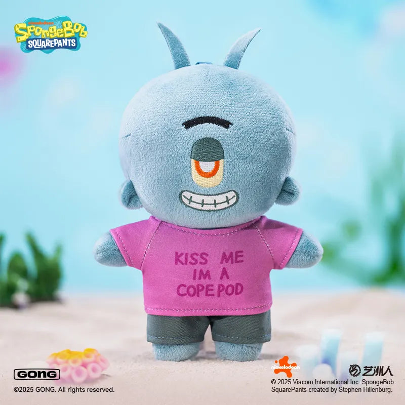 Colgante de peluche antropomórfico de Bob Esponja con caja ciega