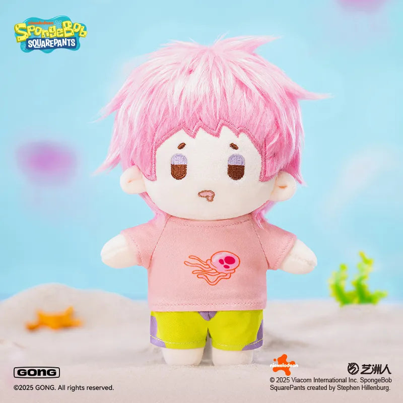 Colgante de peluche antropomórfico de Bob Esponja con caja ciega