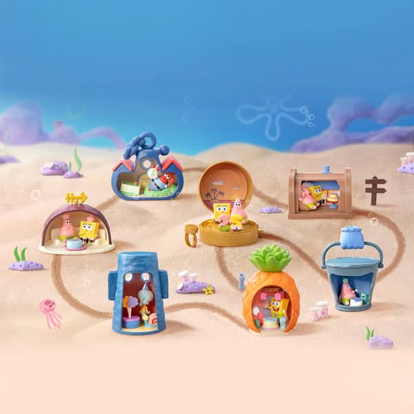 SpongeBob SquarePants Carnival Anniversary Series Scene Sets Blind Box - toptoylands