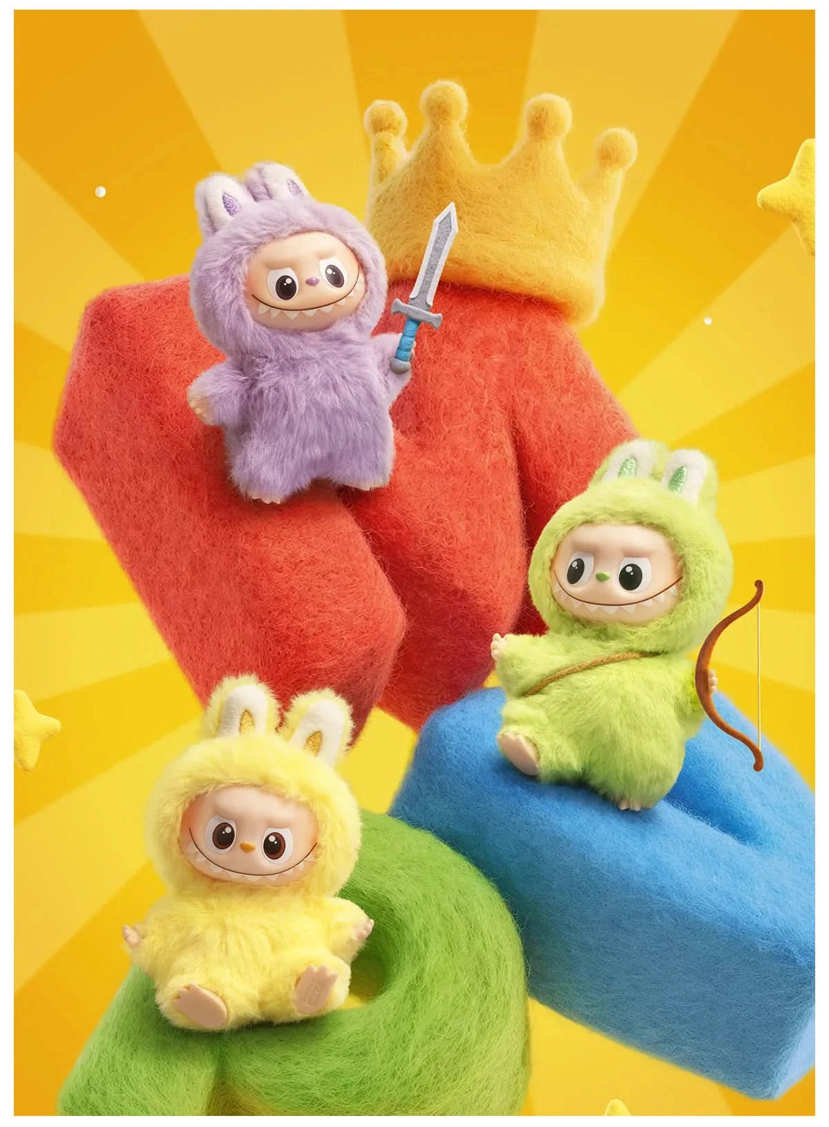 THE MONSTERS Pin for Love Series-Vinyl Plush Pendant Blind Box (A-Z) Labubu V4