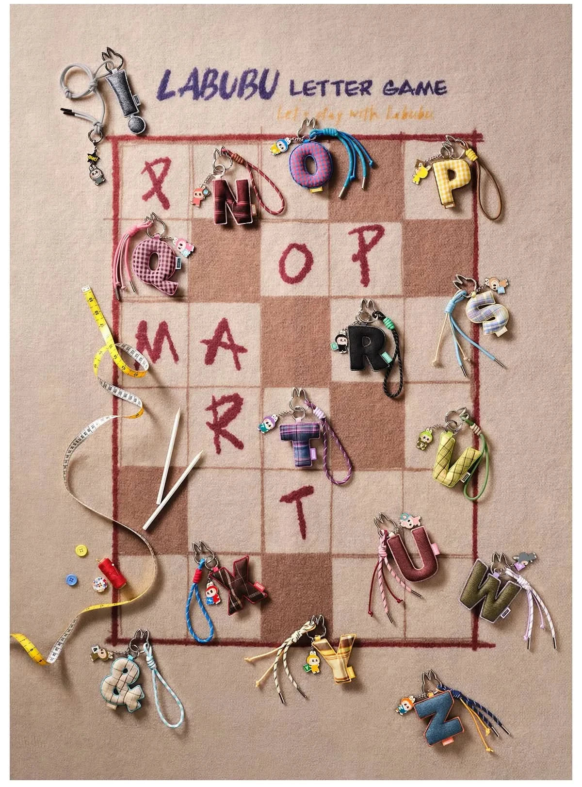 THE MONSTERS Pin for Love Series- Letter Pendant Blind Box (A-Z)