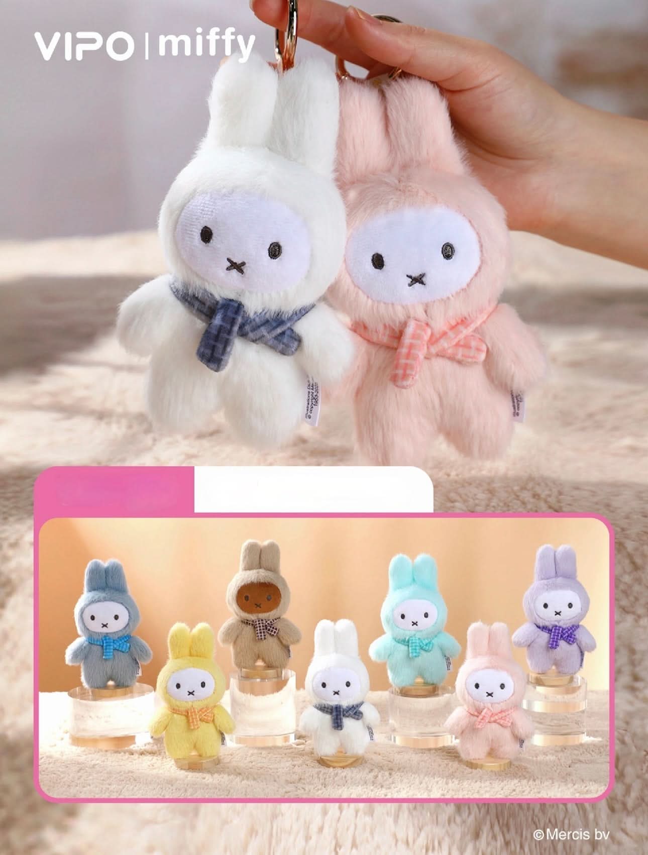 VIPO x Miffy Macaron Series Plush Blind Box 2.0 - toptoylands