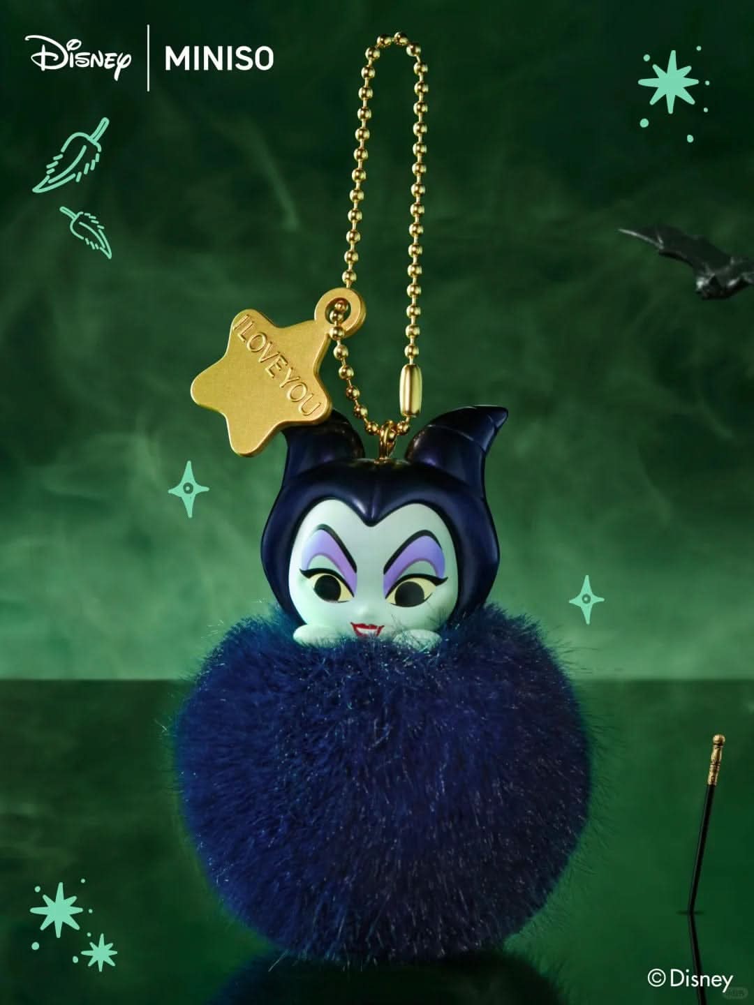 Disney Princesses and Villains Fantasy Pompom Series Mini Blind Box - toptoylands