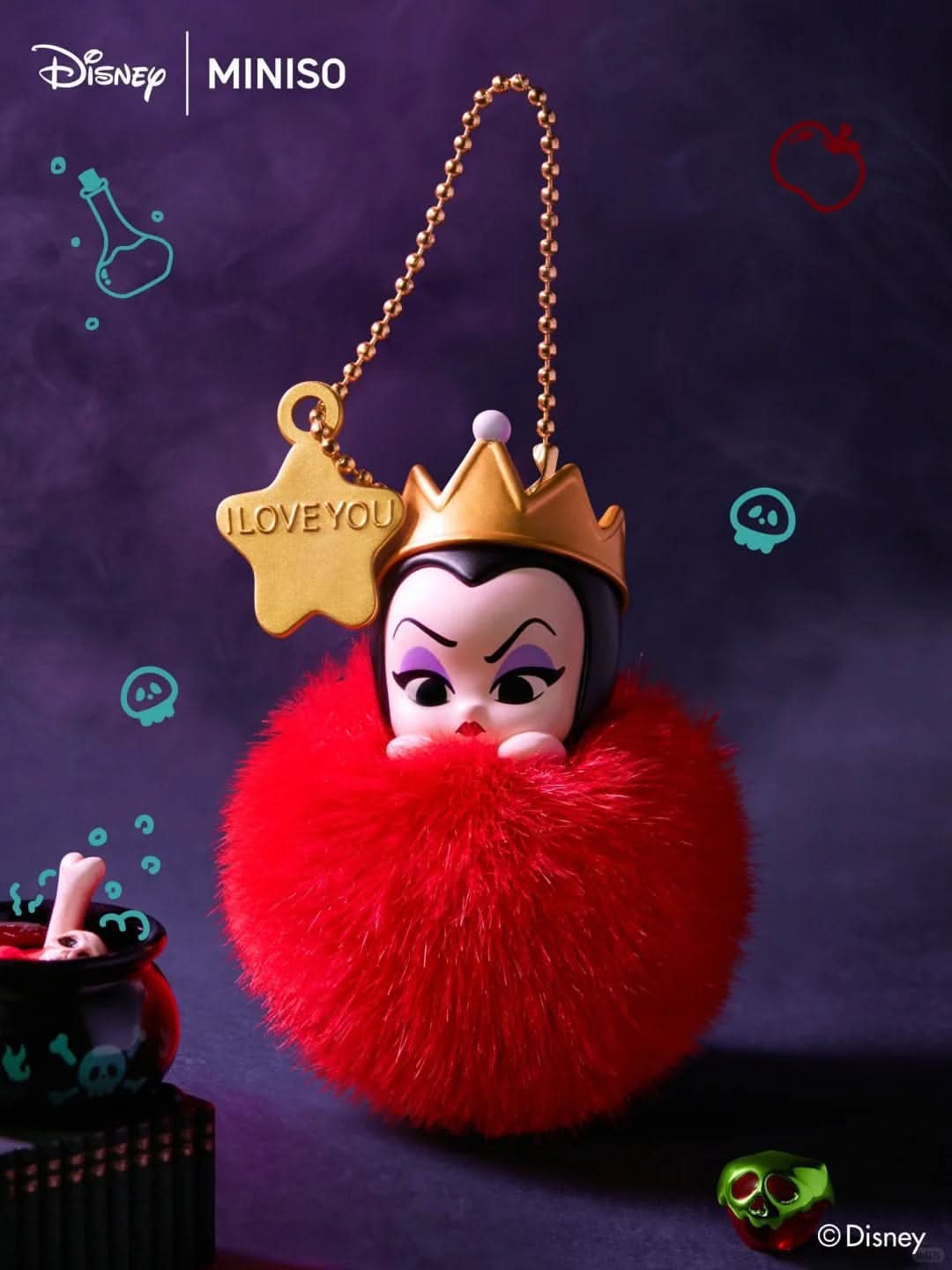Disney Princesses and Villains Fantasy Pompom Series Mini Blind Box - toptoylands