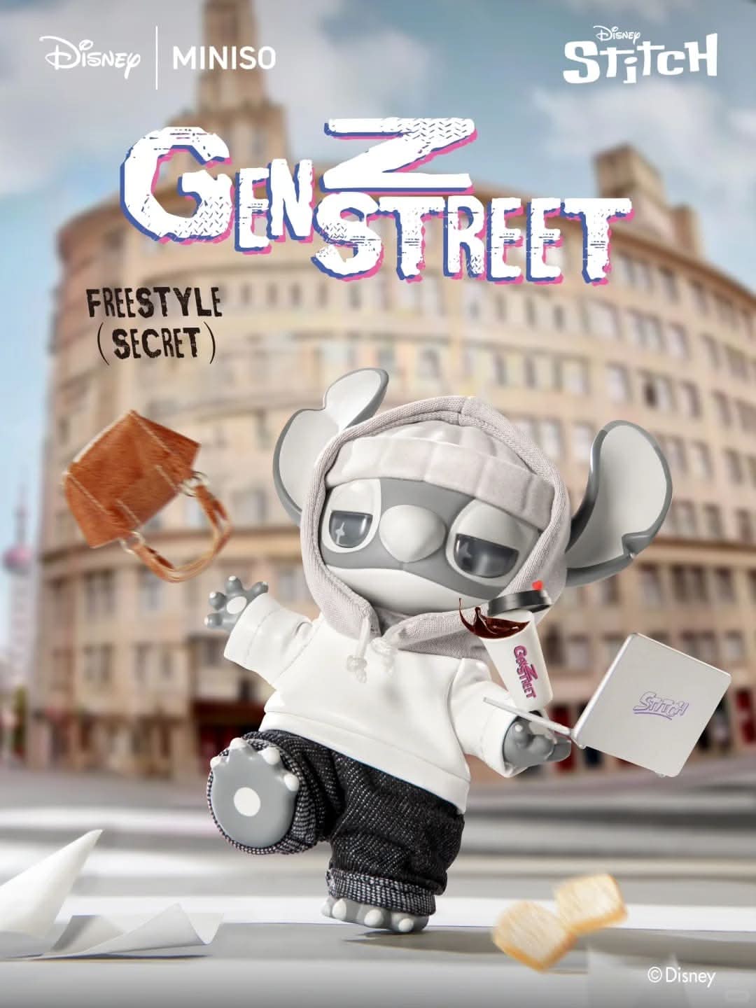 STITCH GenZ Street Blind Box – Disney x MINISO Plush Pendan - toptoylands