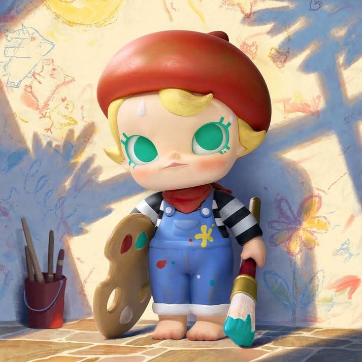 Baby Molly Future Painter Figurine - toptoylands