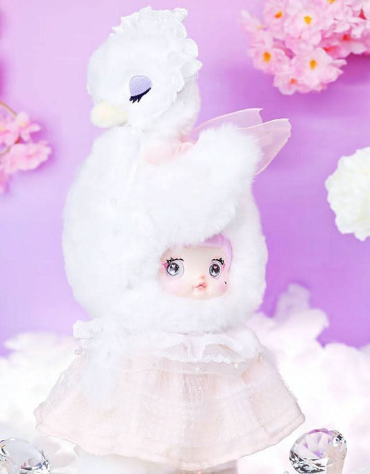 Nommi Swan Lake Plush Hanging Card, Limited Edition - toptoylands