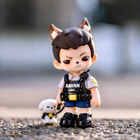 Rayan Wolf Warriors PVC Figure, Hanging Card - toptoylands